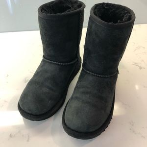 Girls Black UGG Boots Size 3, GUC
